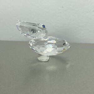 Vintage Swarovski Figurine Pelican Faceted Crystal